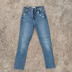 Abercrombie & Fitch Distressed Blue Skinny Jeans